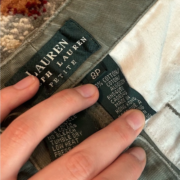 Lauren by Ralph Lauren green/khaki cargo pants in women’s 8P - Picture 2 of 7